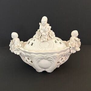 Italian cherub dish